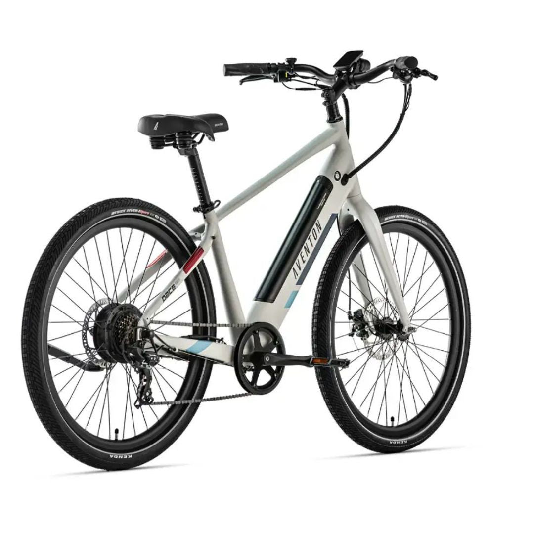 Aventon - Pace 350.2 Step-Over Ebike w/ 40 mile Max Operating Range and 20 MPH Max Speed - Regular - Cloud Grey - P3T001