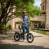 GoTrax - Z4 LITE Folding eBike w/ 25 mile Max Operating Range and 20 MPH Max Speed - Black - GT-Z4LITE