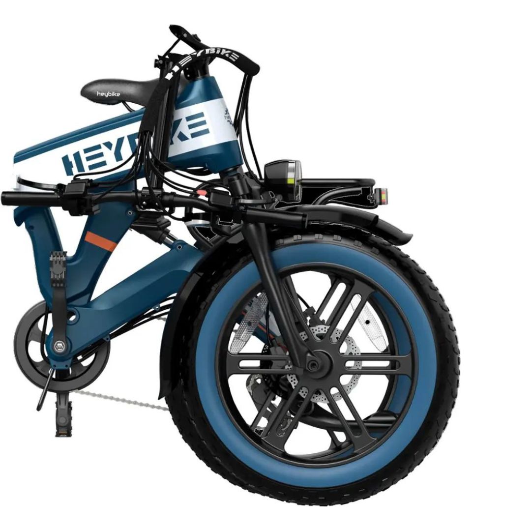 Heybike - Tyson Foldable E-bike w/ 55mi Max Operating Range & 28 mph Max Speed - Blue - HBK-TYSON-U