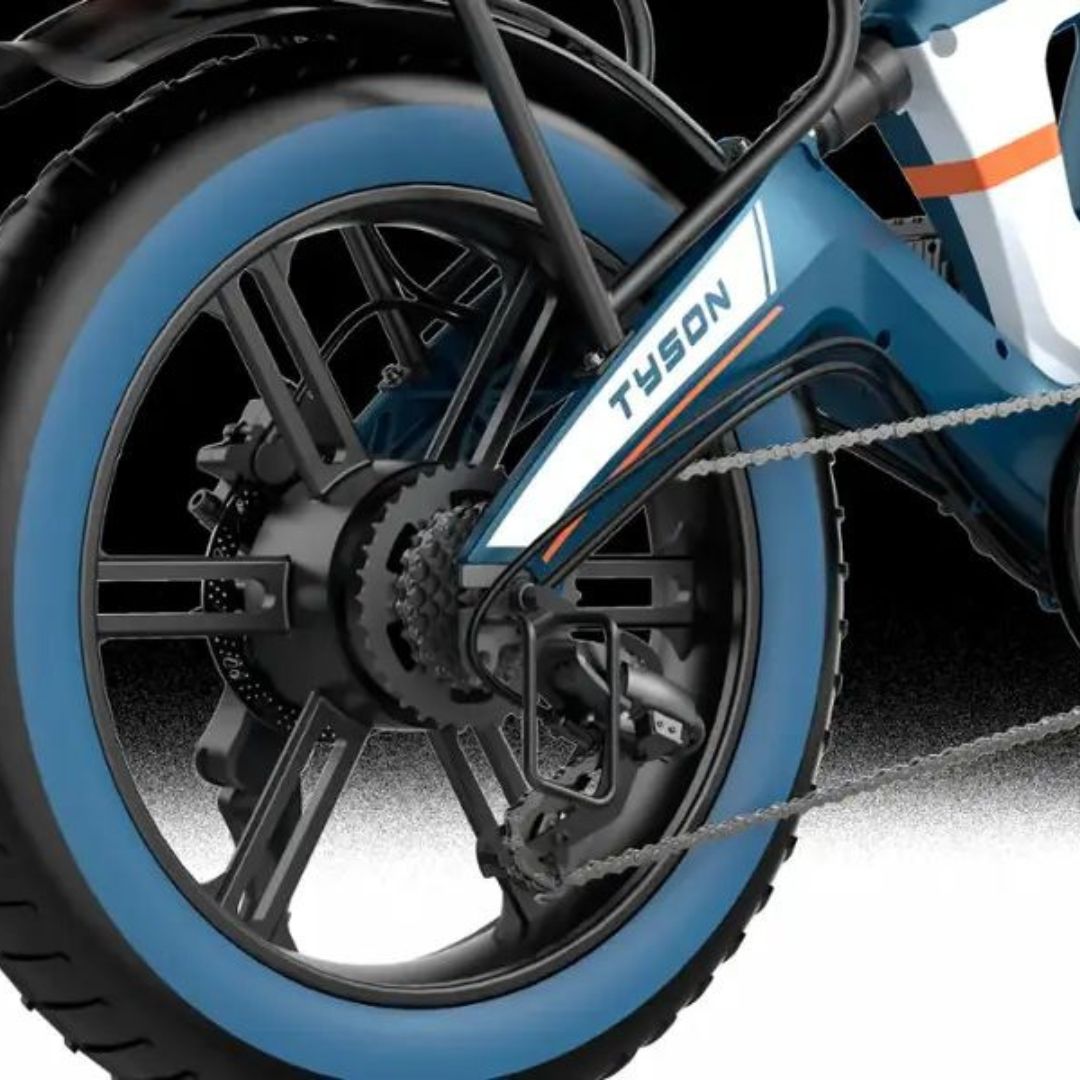 Heybike - Tyson Foldable eBike w/ 55mi Max Operating Range & 28 mph Max Speed - Blue - HBK-TYSON-U