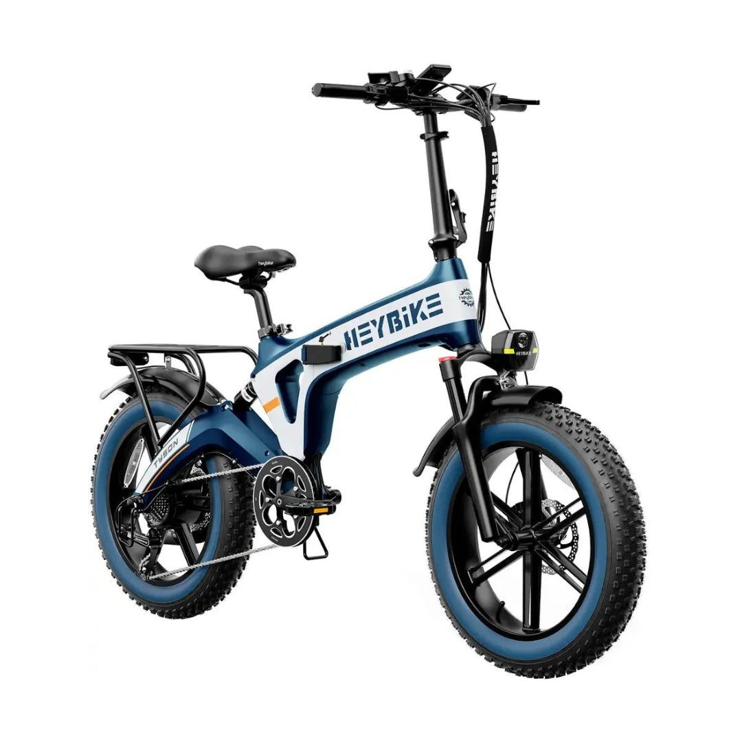 Heybike - Tyson Foldable E-bike w/ 55mi Max Operating Range & 28 mph Max Speed - Blue - HBK-TYSON-U