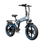 Heybike - Tyson Foldable eBike w/ 55mi Max Operating Range & 28 mph Max Speed - Blue - HBK-TYSON-U