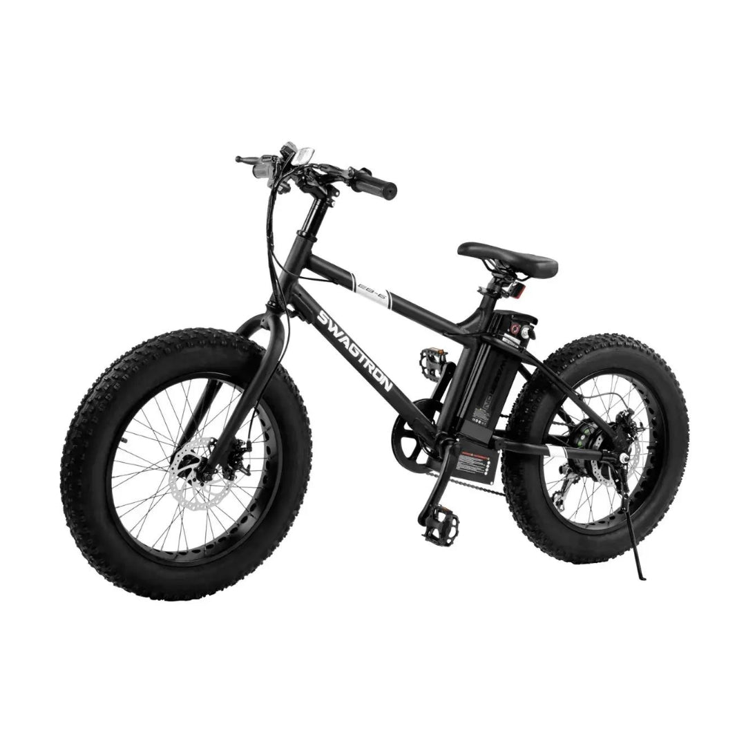 Swagtron - EB-6 20 eBike w/ 20-mile Max Operating Range & 18.6 mph Max Speed - Black - 26060-2 EB-6