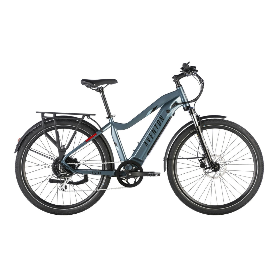Aventon - Level.2 Commuter Step-Over eBike w/ up to 60 miles Max Operating Range and 28 MPH Max Speed - Glacier - LCT003