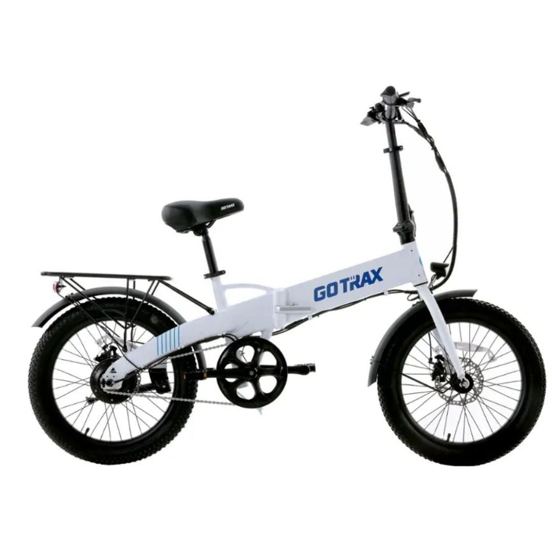 GoTrax - Z4 LITE Folding eBike w/ 25mi Max Operating Range and 20mph Max Speed - White - GT-Z4LITE