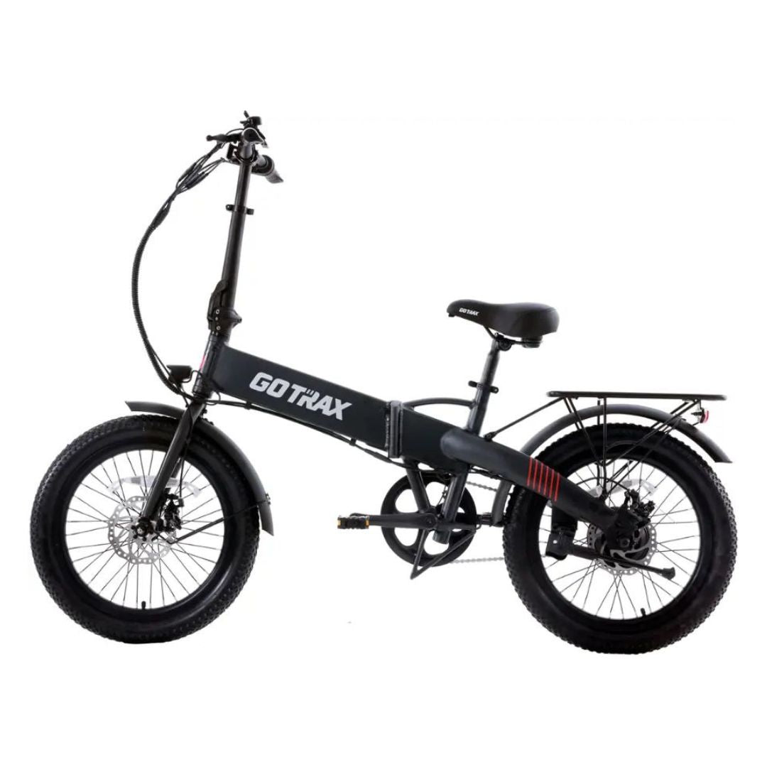 GoTrax - Z4 LITE Folding eBike w/ 25 mile Max Operating Range and 20 MPH Max Speed - Black - GT-Z4LITE
