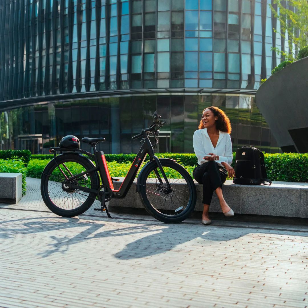 NIU - BQi-C3 Pro eBike w/ up to 90 miles Max Operating Range and 28 MPH Max Speed - Black - EBSL37B119