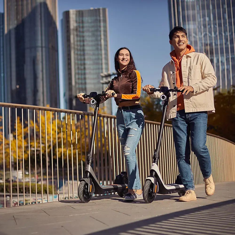 NIU - KQi2 Pro Foldable Electric Kick Scooter w/ 25 mi Max Operating Range & 17.4 mph Max Speed - Gray - K2P32GG1A11 - Excellent Condition