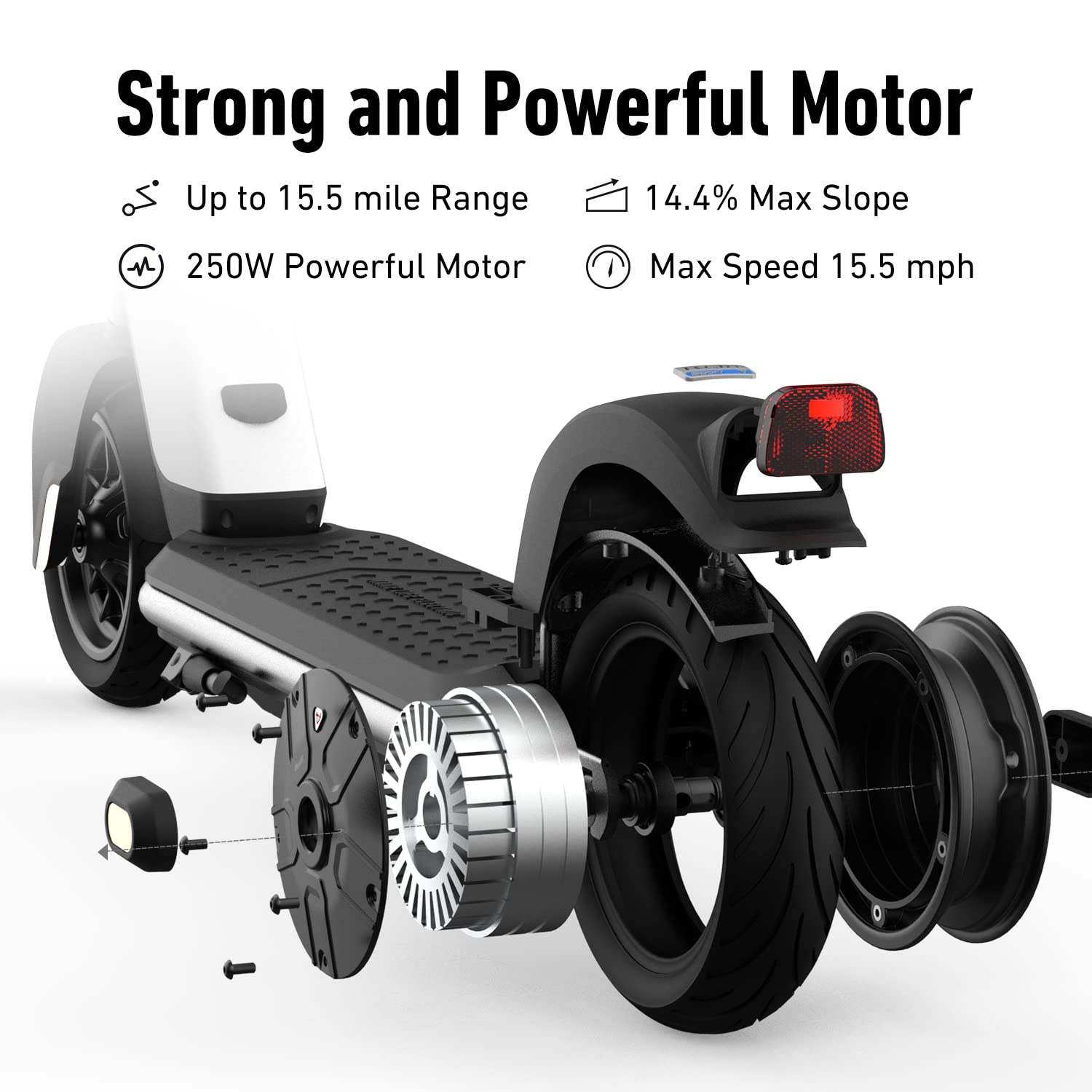 NIU - KQi 1 Pro Foldable Electric Kick Scooter w/ 15.5 mi Max operating Range & 15.5 mph Max Speed - Grey - K1P342G1A11