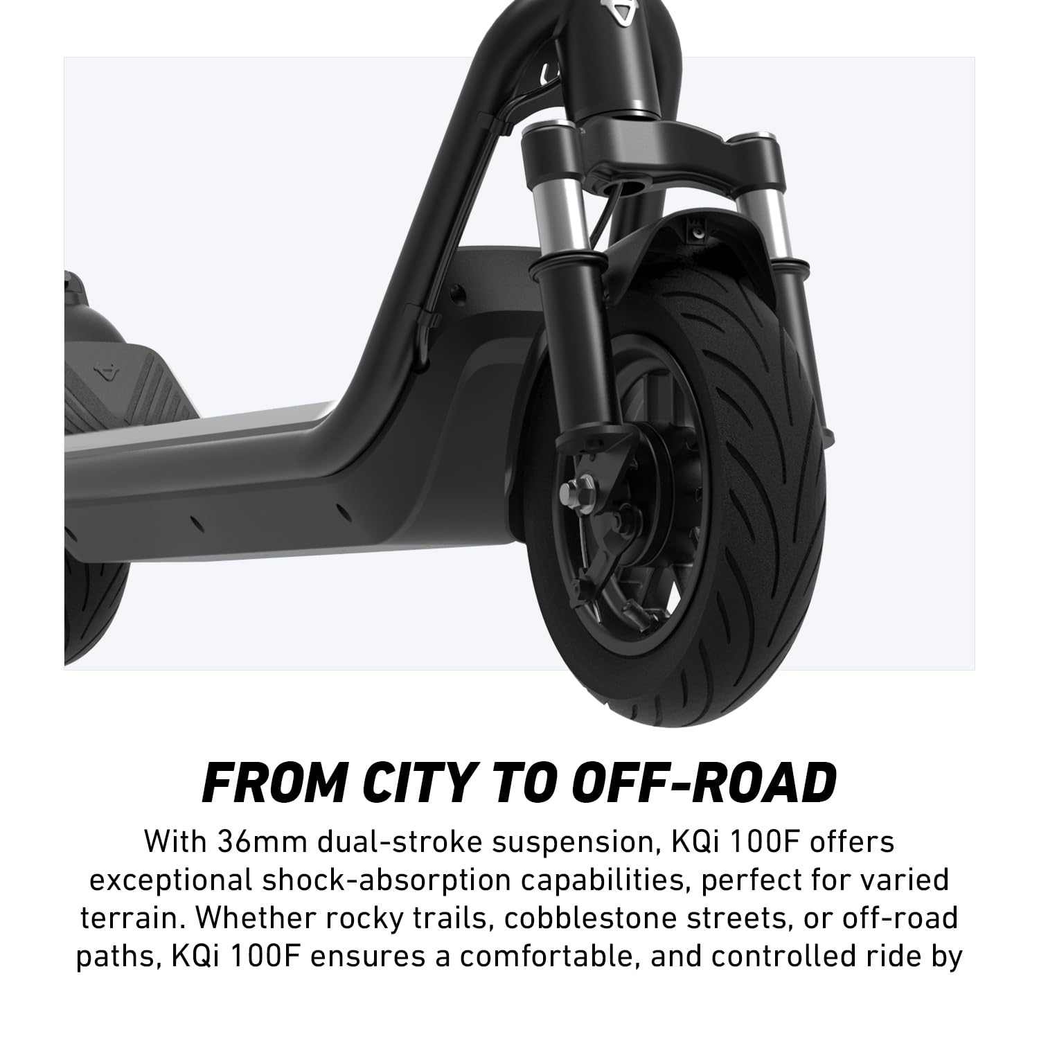 NIU - KQi 100F Foldable Electric Kick Scooter w/ 15.5 mi Max operating Range & 15.5 mph Max Speed - Gray - KCT34GG1A11 - Excellent Condition