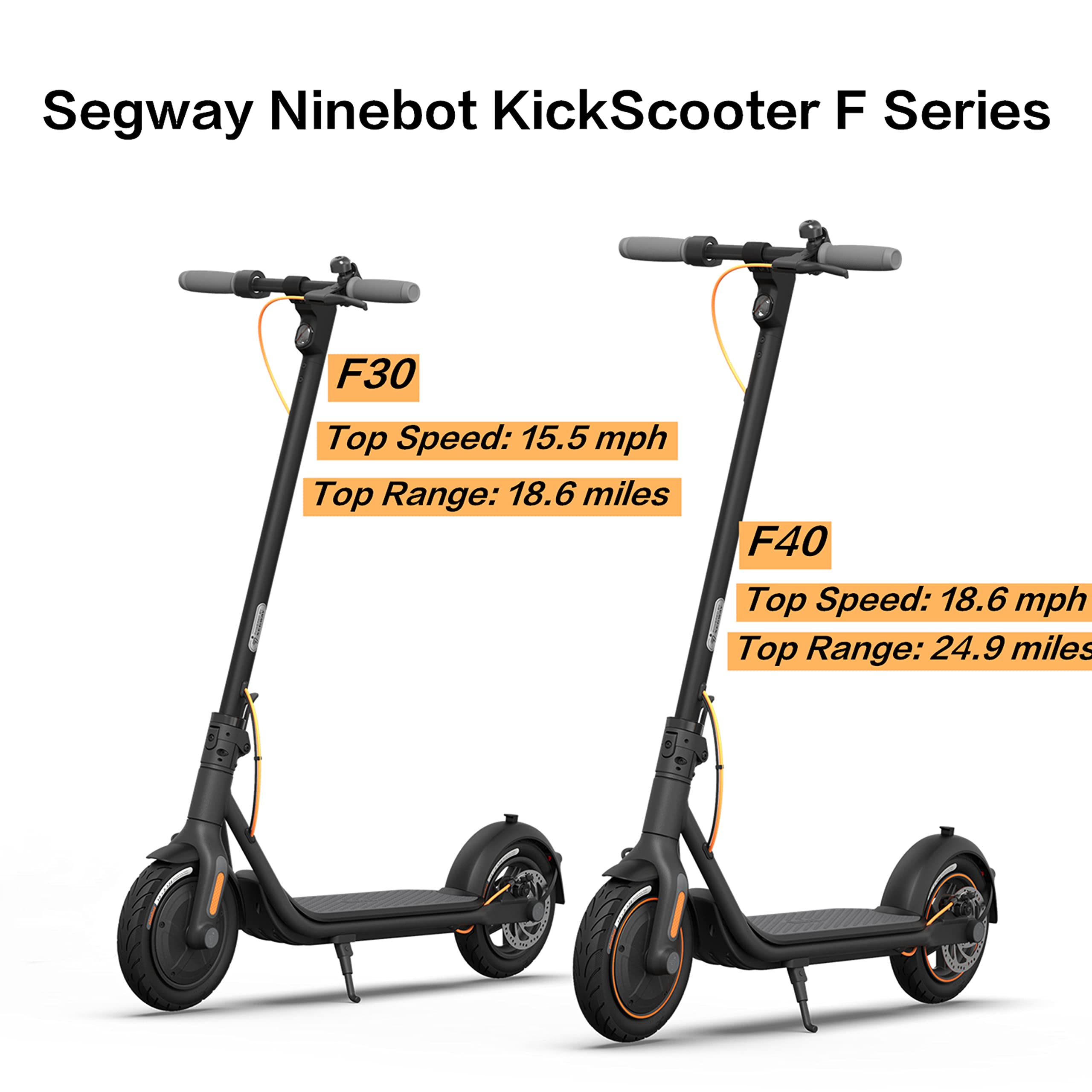 Segway - F30 Scooter w/ 18.6 Max Operating Range & 15.5mph Max Speed - Gray - AA.00.0010.84 - Good Condition