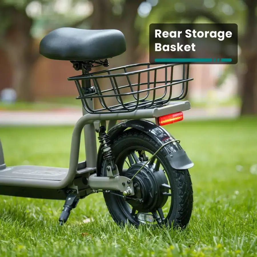 GoTrax - FLEX VOYAGER Electric Scooter w/15mi Operating Range & 15.5mph Max Speed - Gray - Good Condition