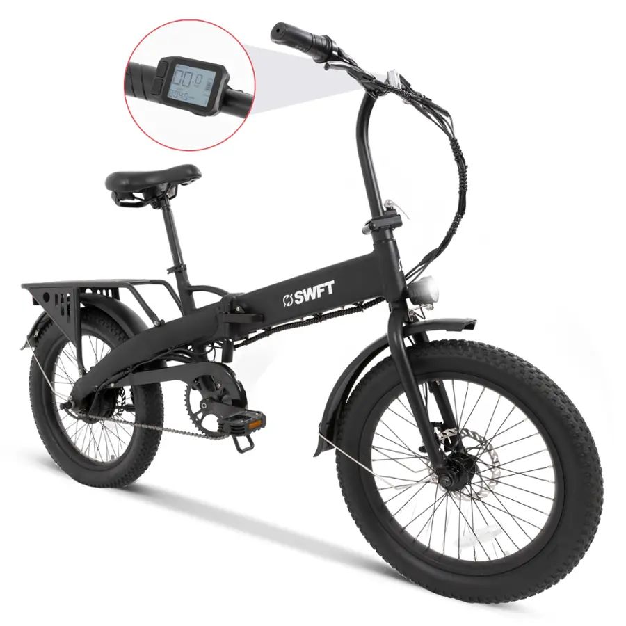 SWFT - F.X eBike w/ 25mi Max Operating Range & 20 mph Max Speed - Black - SWFT-FX-BLK