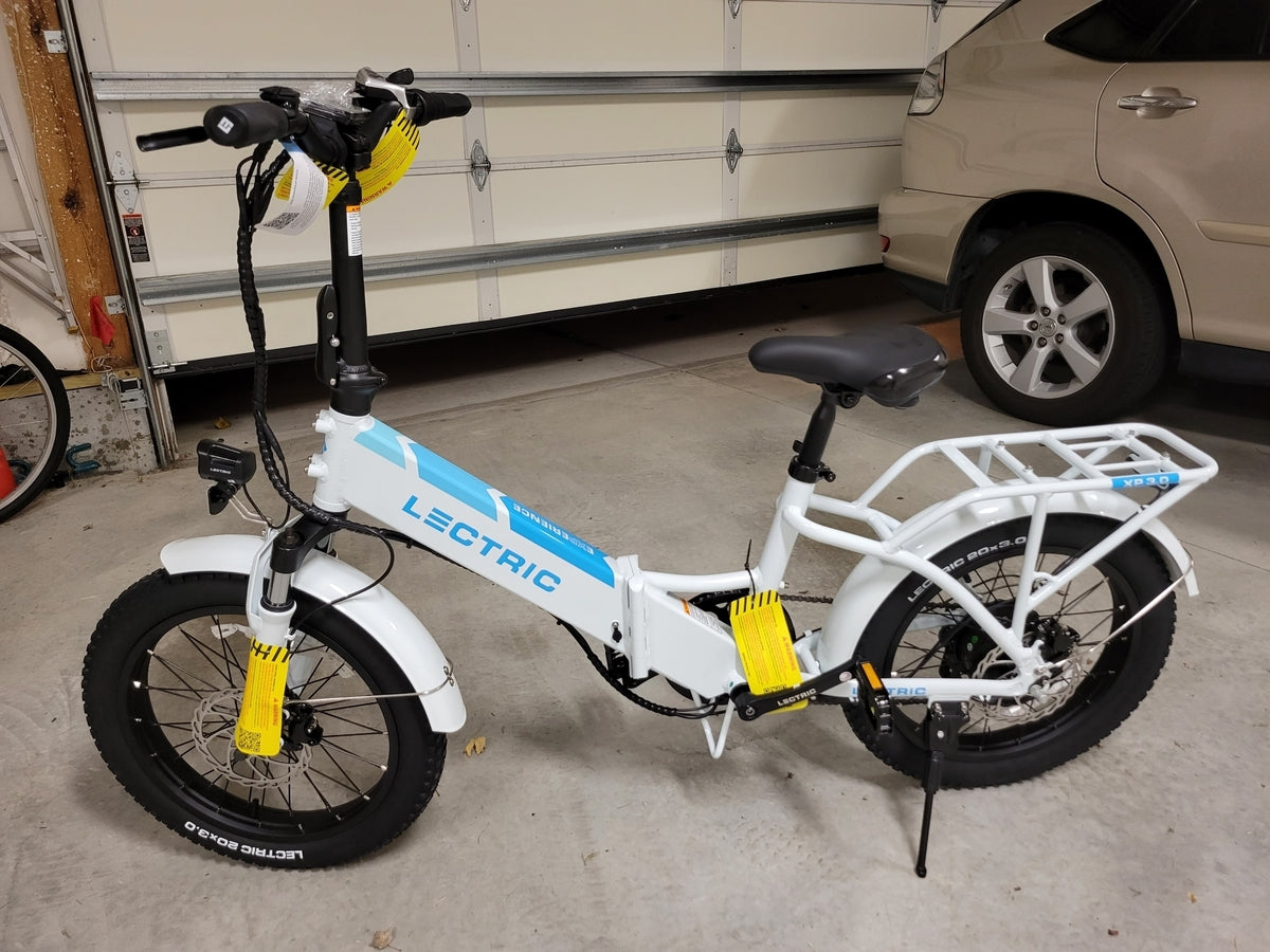 Lectric eBikes - XP Step-Thru 3.0 Foldable eBike: 45 miles Max Operating Range & 28 mph Max Speed - Unisize - White - 401-00878-W101