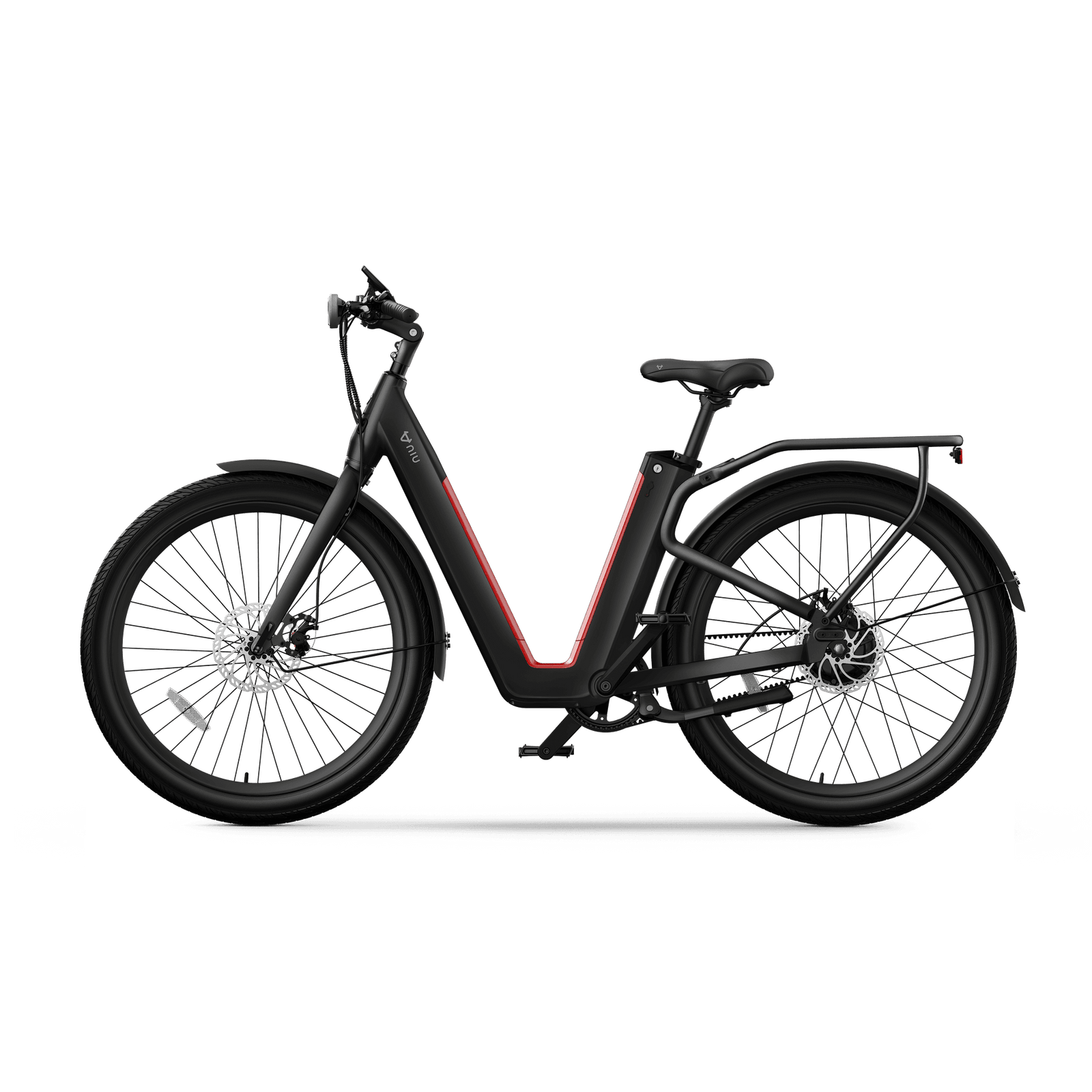 NIU - BQi-C3 Pro eBike w/ up to 90 miles Max Operating Range and 28 MPH Max Speed - Black - EBSL37B119