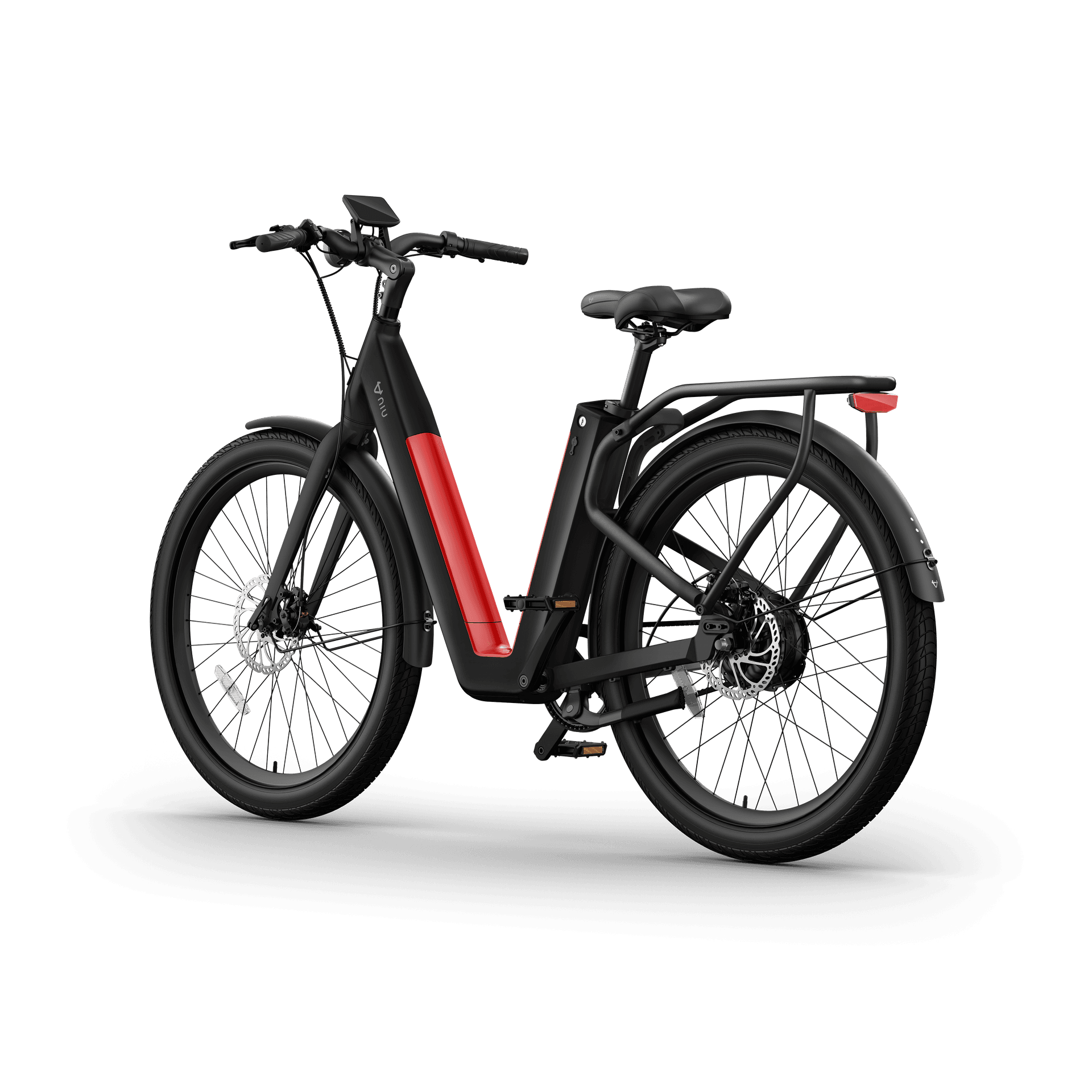 NIU - BQi-C3 Pro eBike w/ up to 90 miles Max Operating Range and 28 MPH Max Speed - Black - EBSL37B119