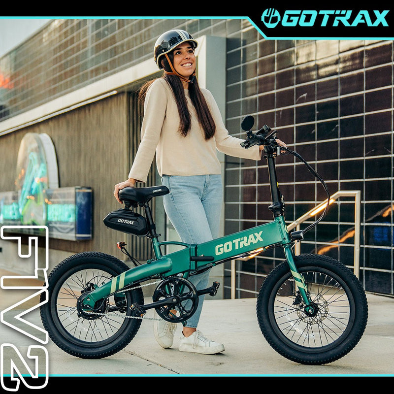 Gotrax F1 20 Folding eBike with 40 Miles, by 48V Battery, 20Mph Power by 350W - GOTRAX-F1