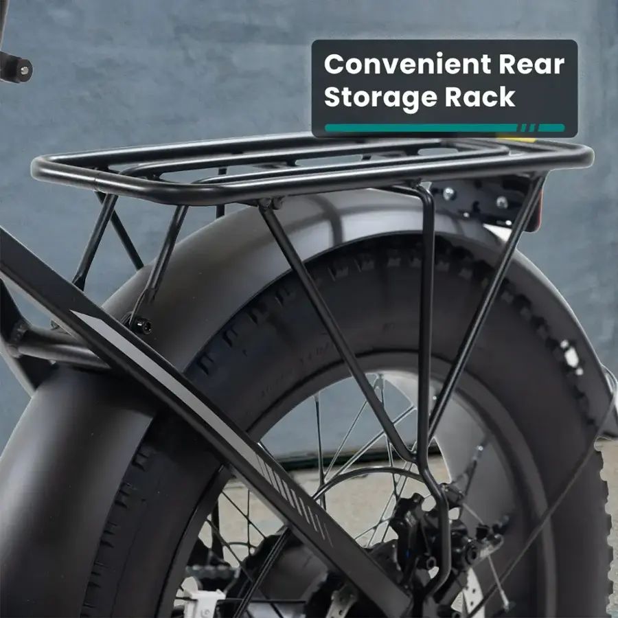 GoTrax - Z4 Pro Foldable Ebike w/ up to 50 mile Max Operating Range and 28 MPH Max Speed - Black - GT-Z4PRO