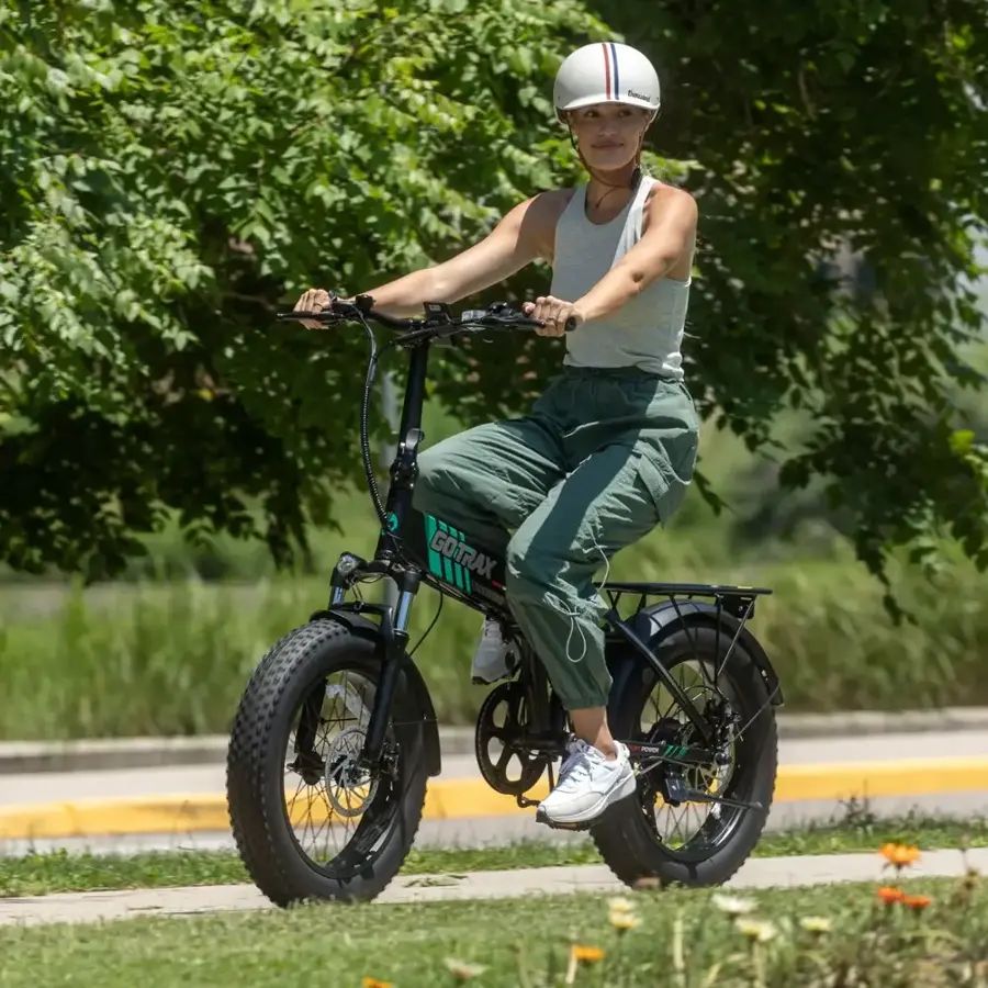 GoTrax - Z4 Pro Foldable Ebike w/ up to 50 mile Max Operating Range and 28 MPH Max Speed - Black - GT-Z4PRO