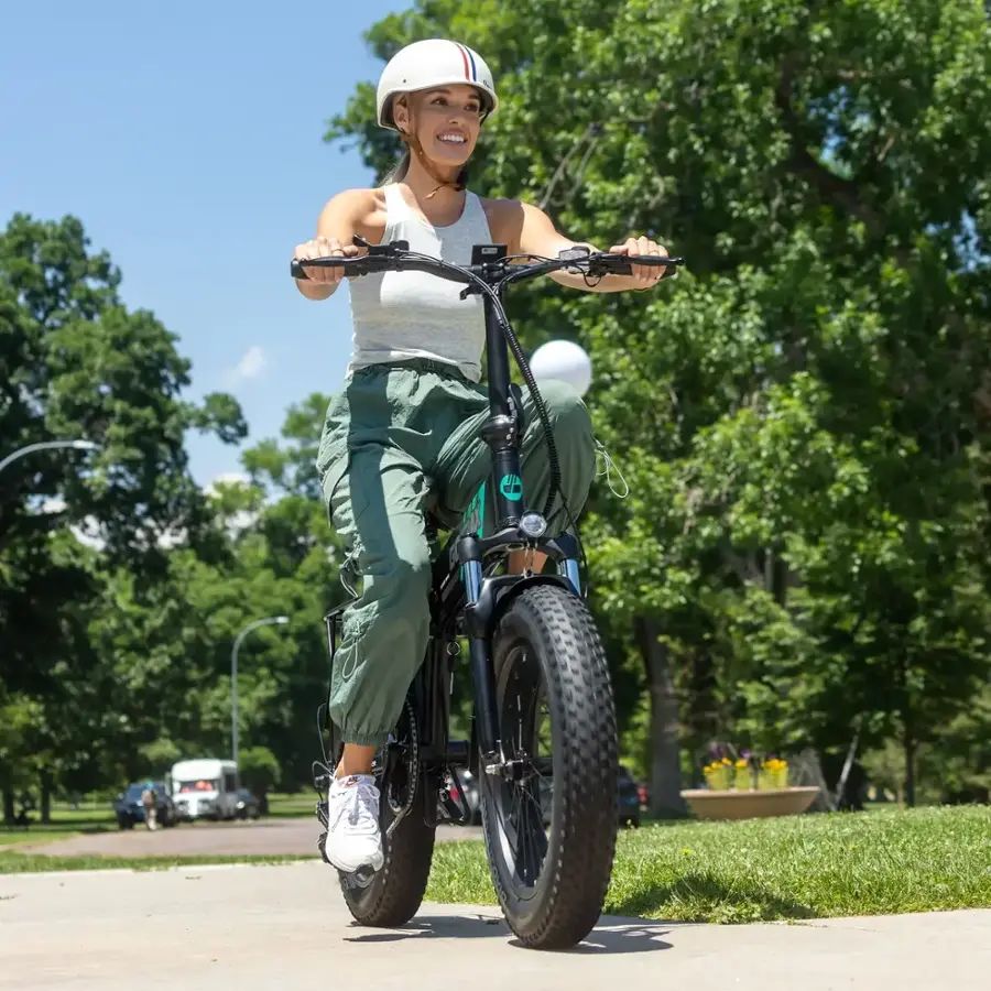 GoTrax - Z4 Pro Foldable Ebike w/ up to 50 mile Max Operating Range and 28 MPH Max Speed - Black - GT-Z4PRO