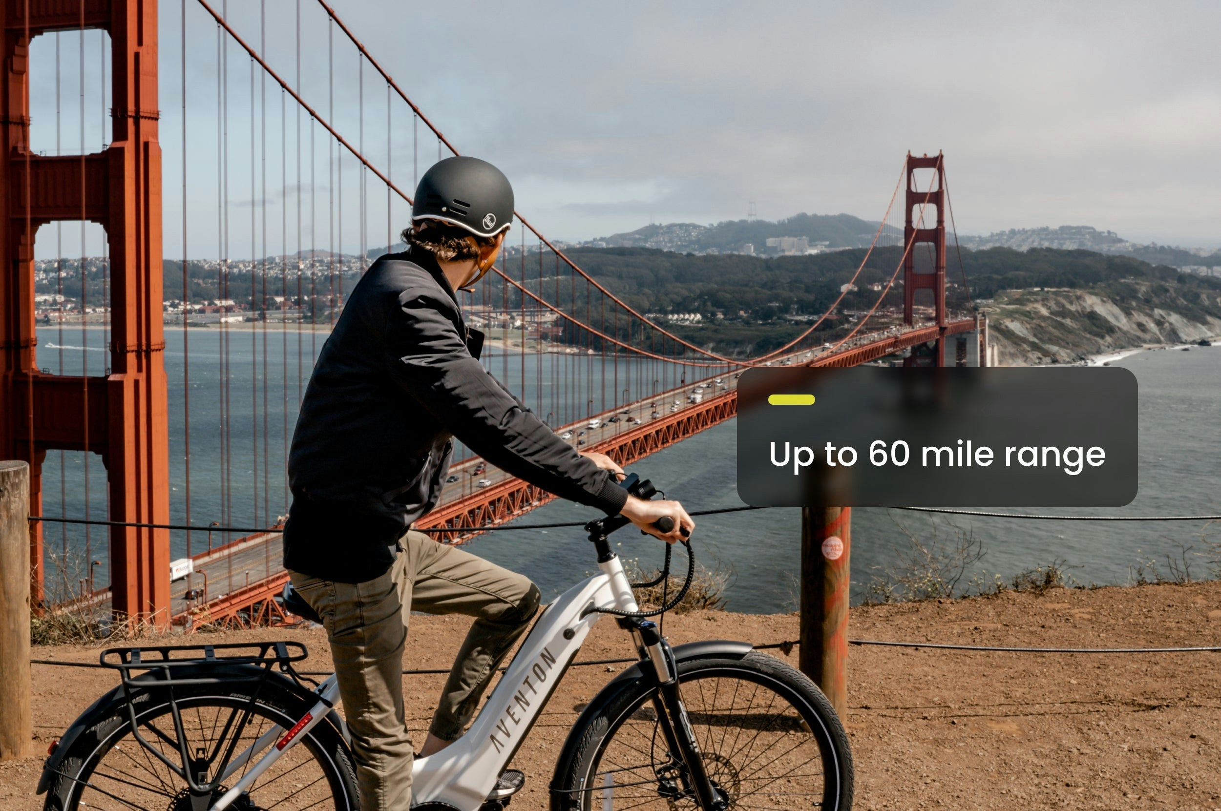 Aventon - Level.2 Commuter Step-Through eBike w/ up to 60 miles Max Operating Range and 28 MPH Max Speed - LCS004