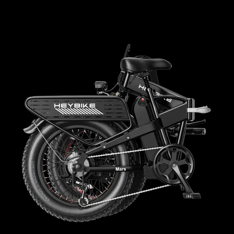 Heybike - Mars 2.0 Foldable E-bike w/ 45mi Max Operating Range & 28 mph Max Speed - Black - HBK-Mars-2.2-B