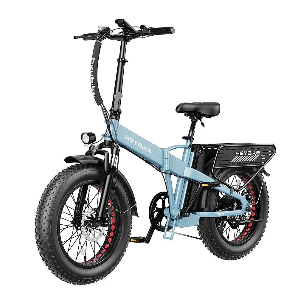 Heybike - Mars 2.0 Foldable E-bike w/ 45mi Max Operating Range & 28 mph Max Speed - Blue - HBK-Mars-2.2-U