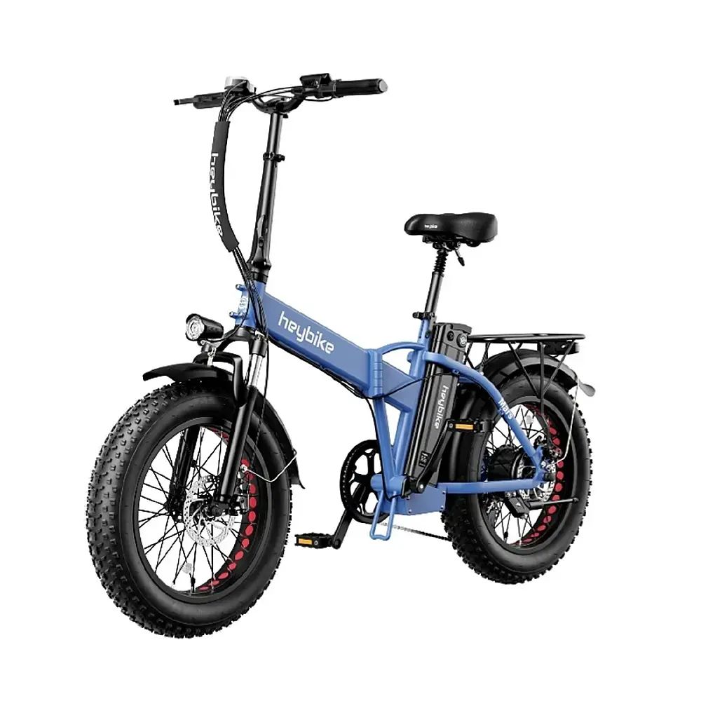 Heybike - Mars Foldable Ebike w/ 48mi Max Operating Range & 20 mph Max Speed- for Any Terrain - Blue - HBK-Mars-U