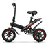 Hyper - Foldable Compact eBike w/ 15 mile Max Operating Range & 15.5 MPH Max Speed - Black - HYP-S36-5002