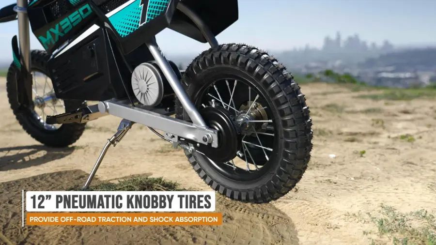 Razor - Dirt Rocket eBike MX350 w/ 7 miles Max Operating Range and 14 mph Max Speed - Teal/Black - 15128045