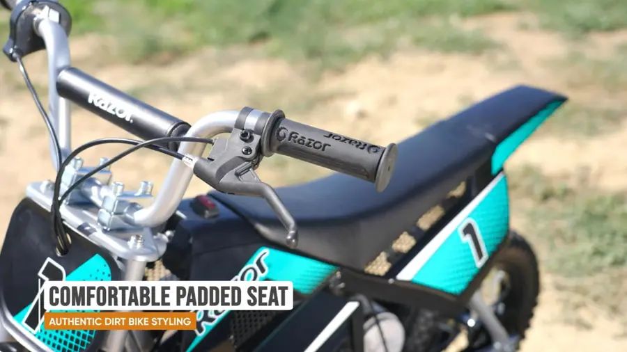 Razor - Dirt Rocket eBike MX350 w/ 7 miles Max Operating Range and 14 mph Max Speed - Teal/Black - 15128045