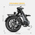 Heybike - Ranger S Foldable Fat Tire Step-thru Ebike 55mi Max Range 28mph Max Speed - HBK RANS G