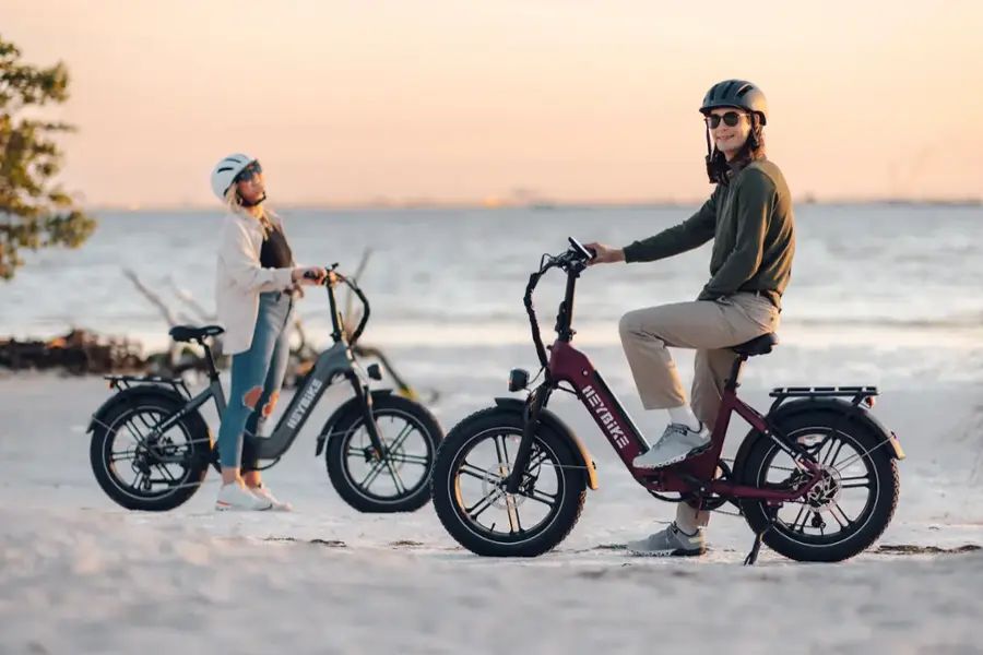 Heybike - Ranger S Foldable Fat Tire Step-thru Ebike 55mi Max Range 28mph Max Speed - HBK RANS G