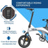 HiBoy - C1 Electric Bike w/ 43.5 mi Max Operating Range & 20 mph Max Speed - White - C1