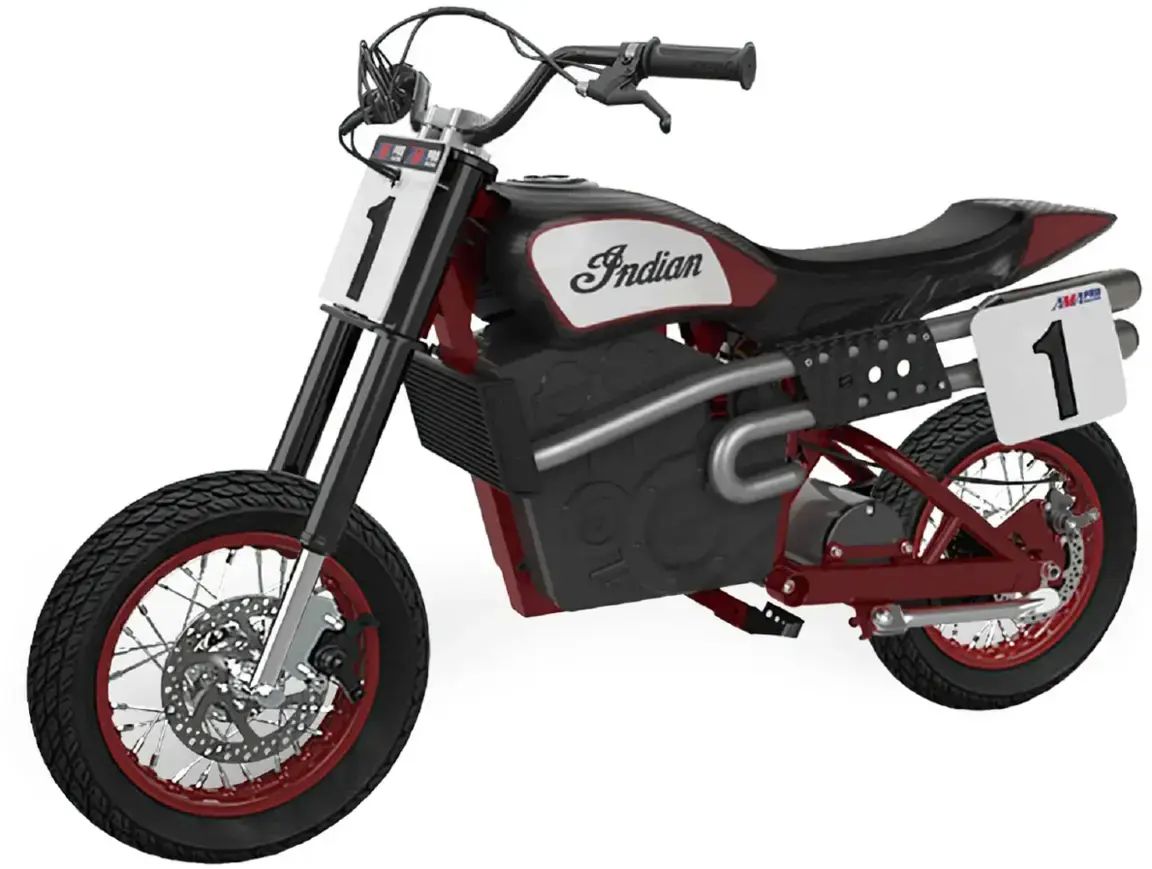 Razor - Indian Youth eFTR Jr w/7 miles Max Operating Range & 15 mph Max Speed - Small - Black