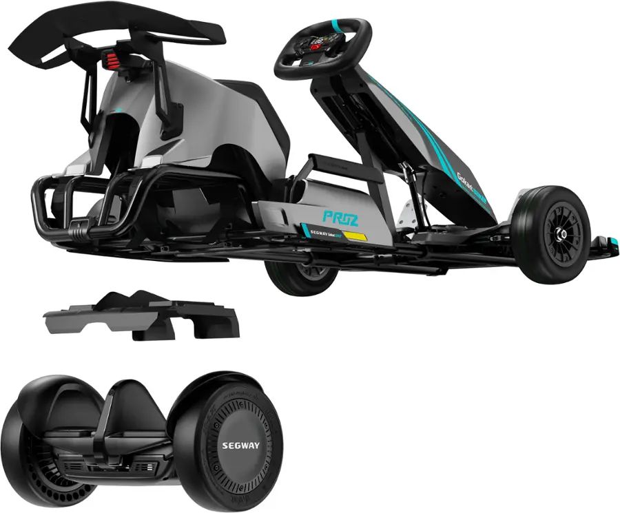 Segway - Go Kart Pro 2 w/15.5 mi Max Operating Range & 26.7 mph Max Speed - Gray - AA.04.04.01.0002