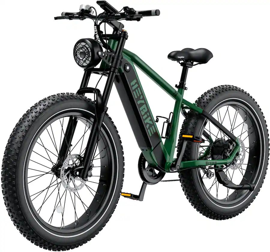 Heybike - Brawn Ebike w/ 65mi Max Operating Range & 28 mph Max Speed-for Any Terrain - Green - HBK-BRAWN-GN