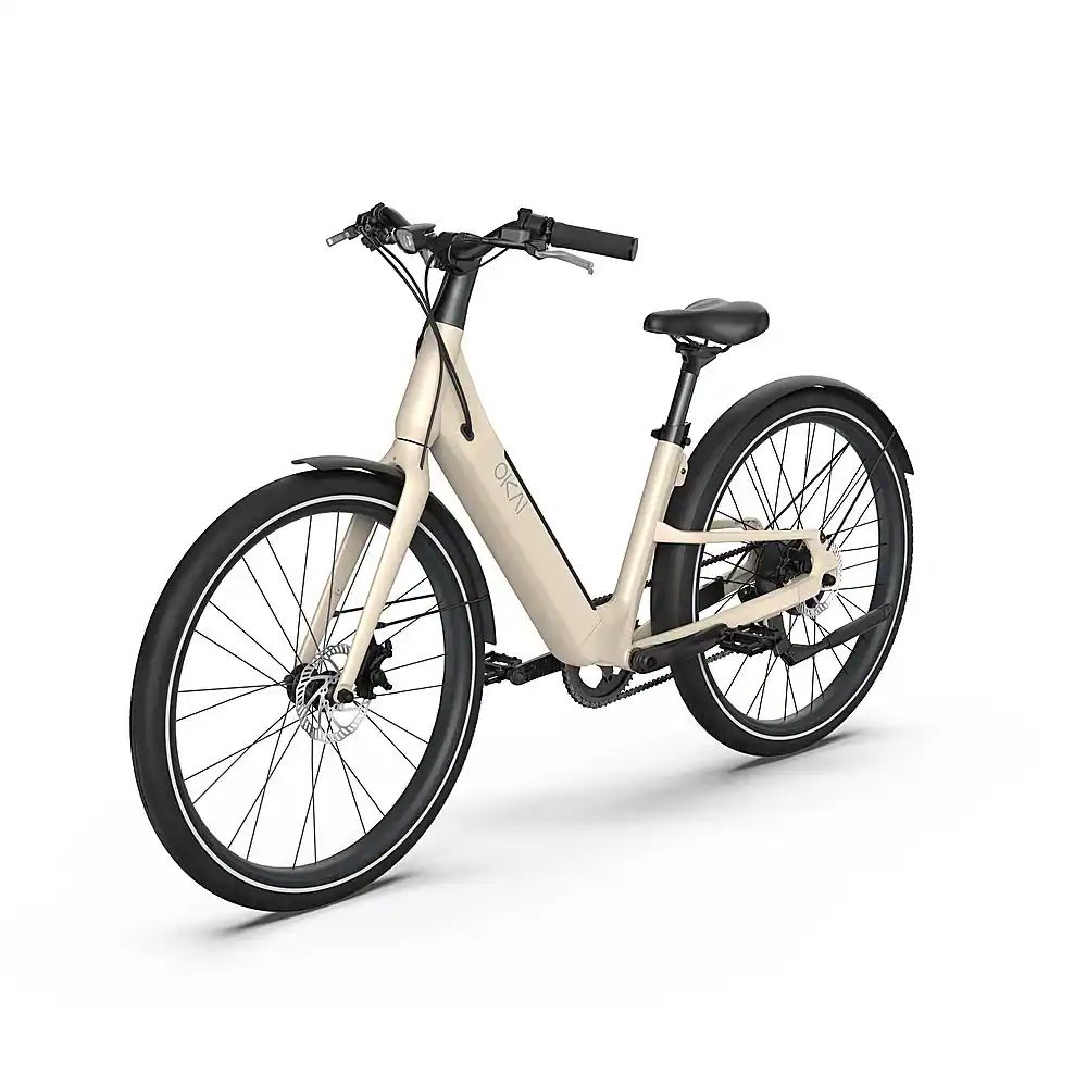 OKAI - Stride Electric Bike w/ 40 Miles Max Operating Range and 25 mph Max Speed - Desert Sand - EB40-SAND