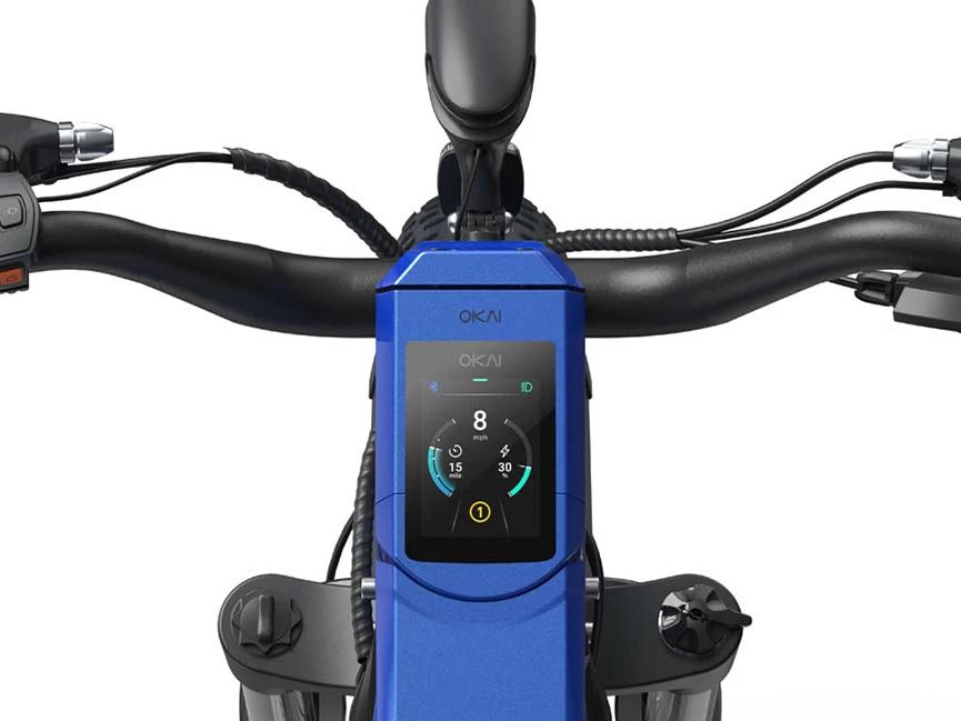 OKAI - Ranger Electric Bike w/45 Miles Max Operating Range and 28 mph Max Speed - Mariner Blue