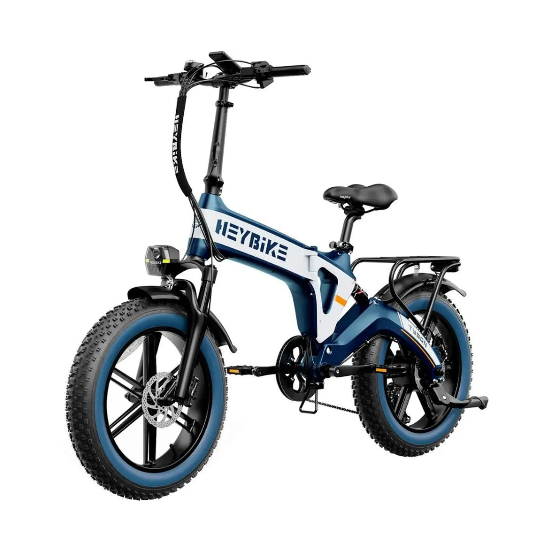 Heybike - Tyson Foldable E-bike w/ 55mi Max Operating Range & 28 mph Max Speed - Blue - HBK-TYSON-U