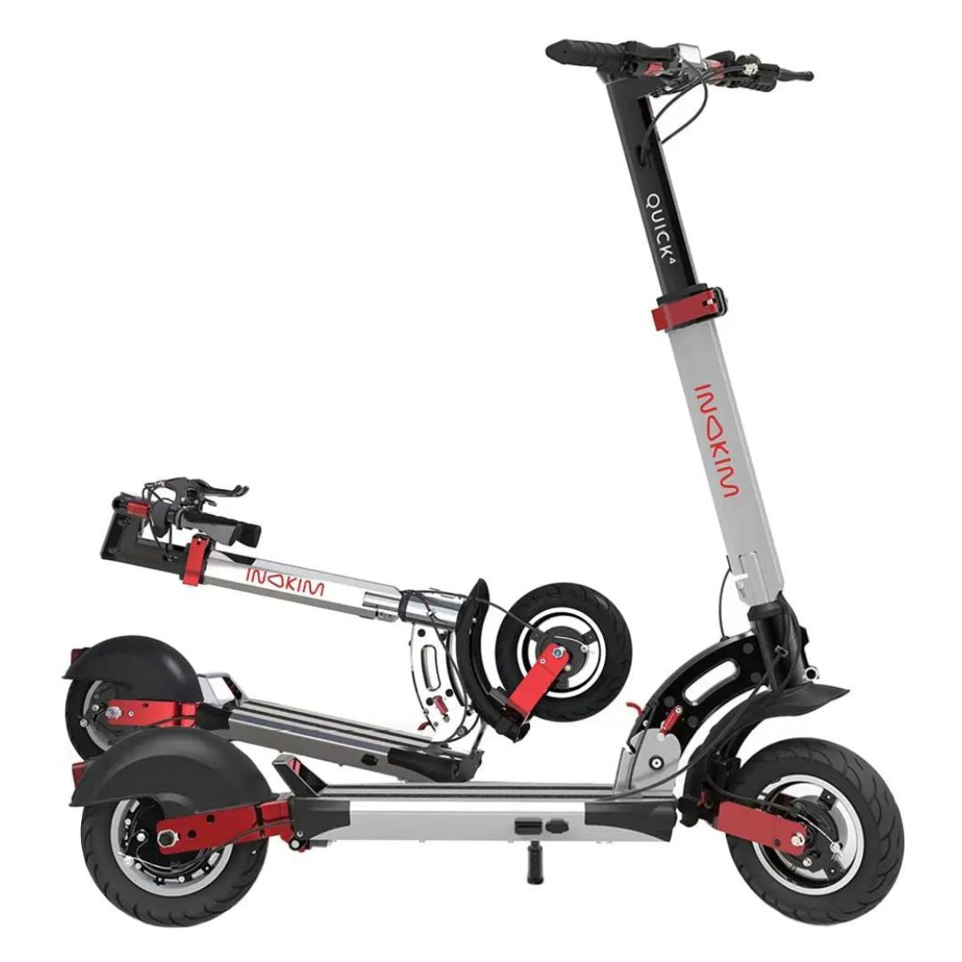 INOKIM - Quick4 Super Scooter w/44 miles Max Operating Range & 25 mph Max Speed - Silver - Excellent Condition