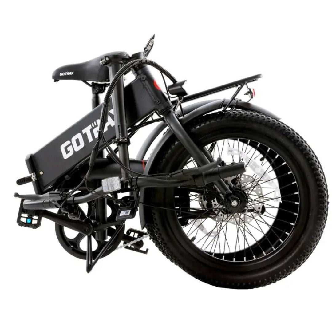 GoTrax - Z4 LITE Folding eBike w/ 25 mile Max Operating Range and 20 MPH Max Speed - Black - GT-Z4LITE