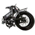 GoTrax - Z4 LITE Folding eBike w/ 25 mile Max Operating Range and 20 MPH Max Speed - Black - GT-Z4LITE