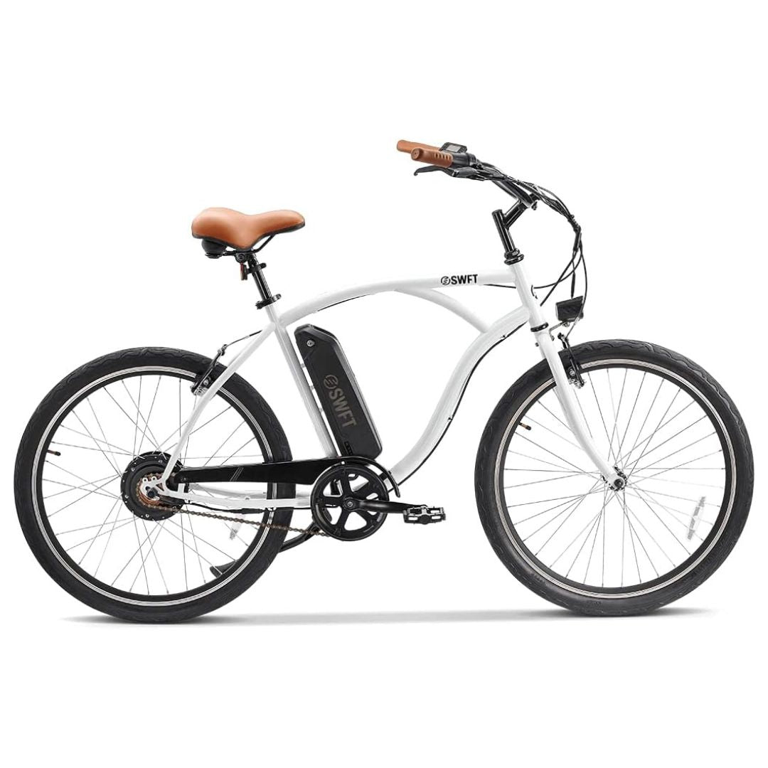 SWFT FLEET eBike w/ 37.2mi Max Operating Range & 19.8 mph Max Speed - White - SWFT-FLEET-WHT