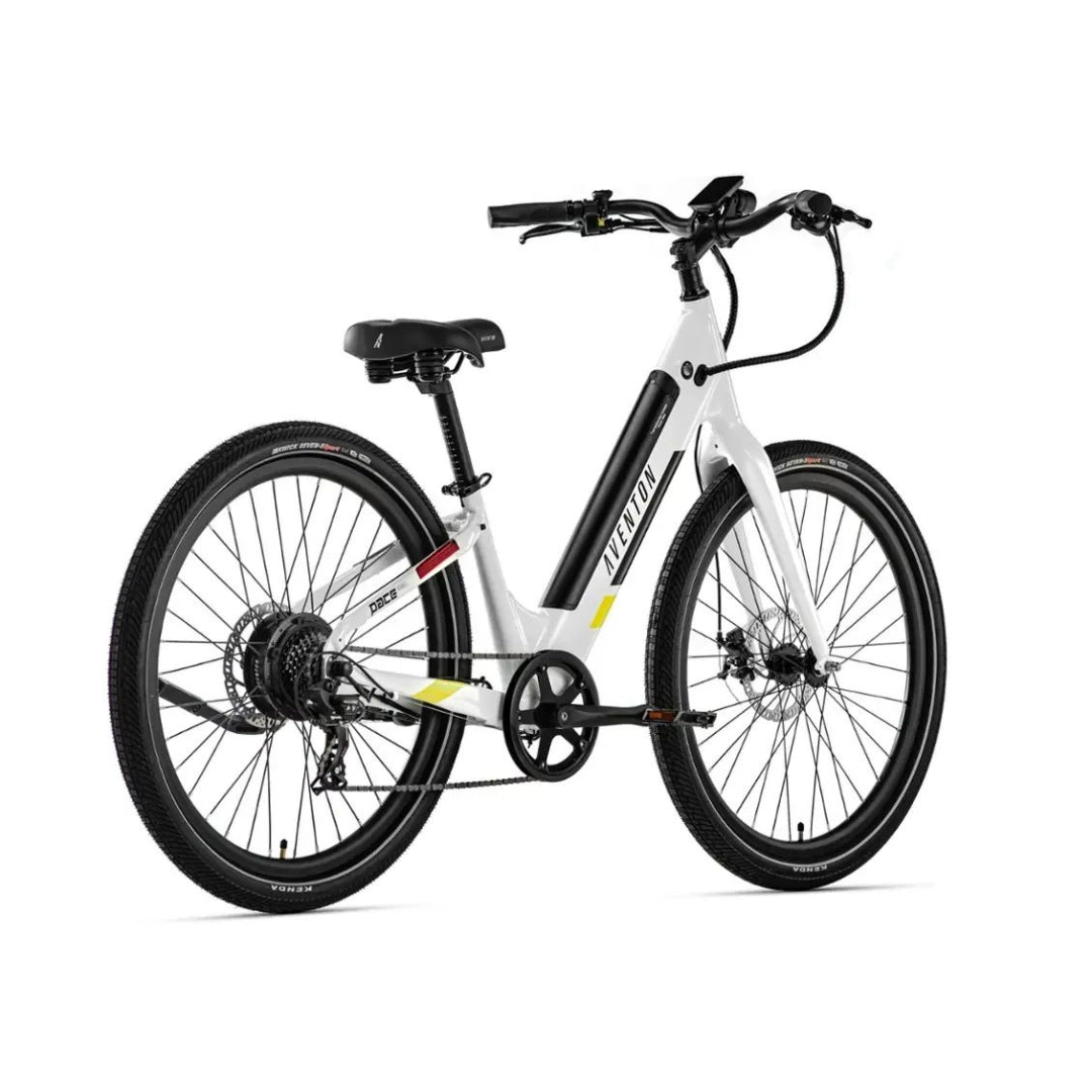 Aventon - Pace 350.2 Step-Over Ebike w/ 40 mile Max Operating Range and 20 MPH Max Speed - Regular - Cloud Grey - P3T001