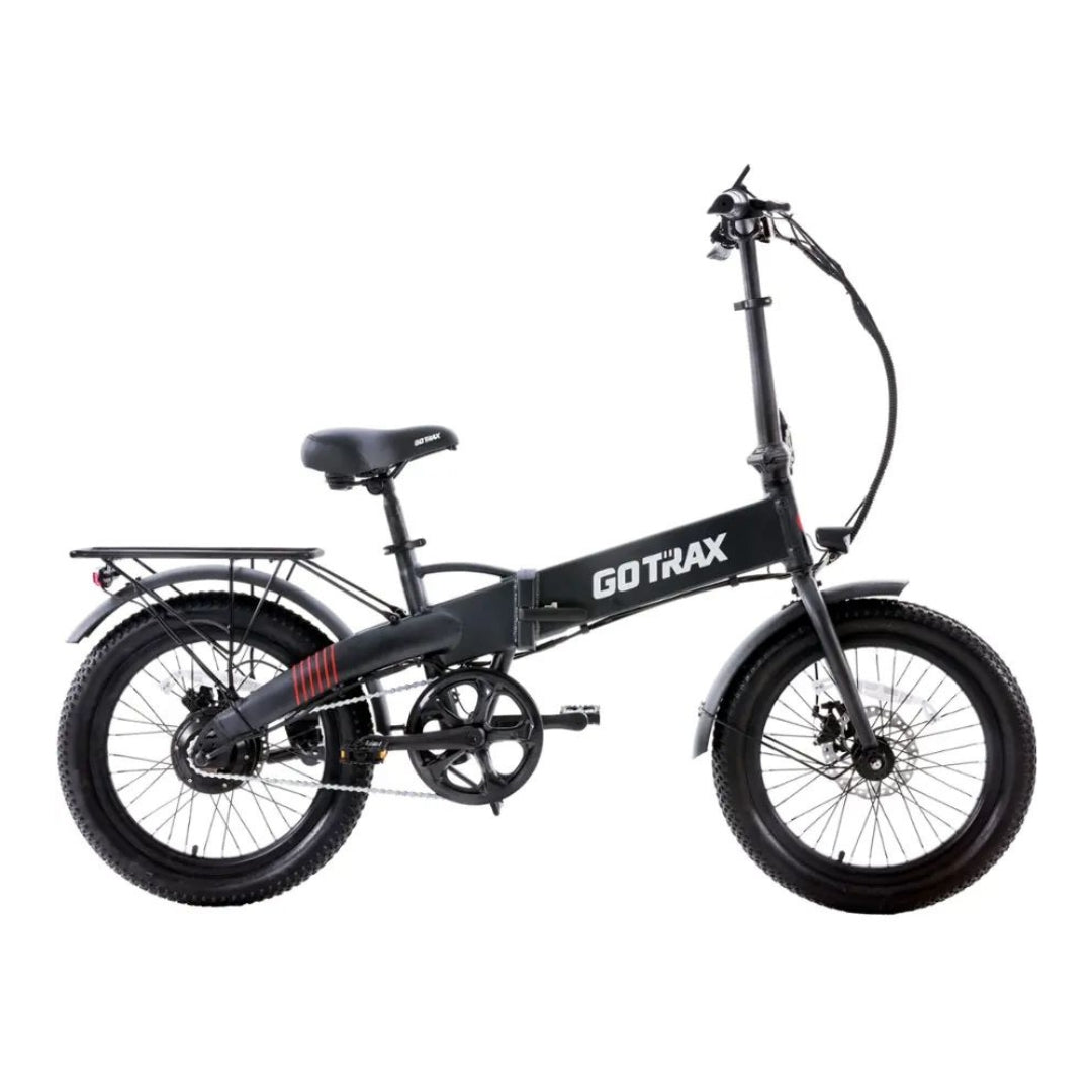 GoTrax - Z4 LITE Folding eBike w/ 25 mile Max Operating Range and 20 MPH Max Speed - Black - GT-Z4LITE