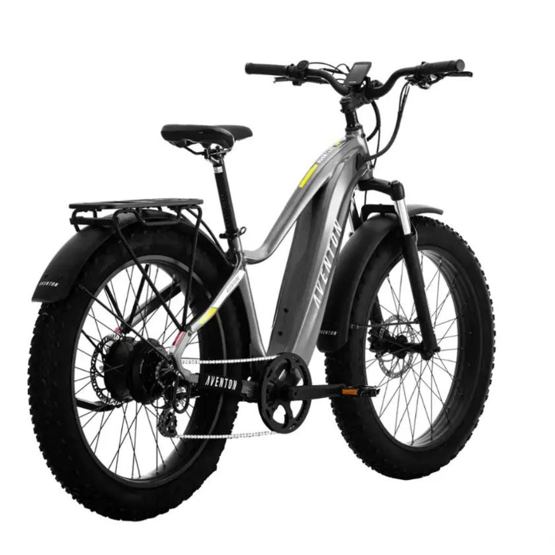 Aventon - Aventure.2 Step-Over eBike w/ up to 60 mile Max Operating Range and 28 MPH Max Speed - Regular - Slate - AVT001