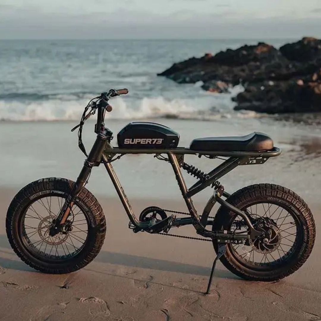 Super73 - R Electric Motorbike w/ 75+ mile max operating range & 28+ mph max speed eBike - Olive - FS-V0030