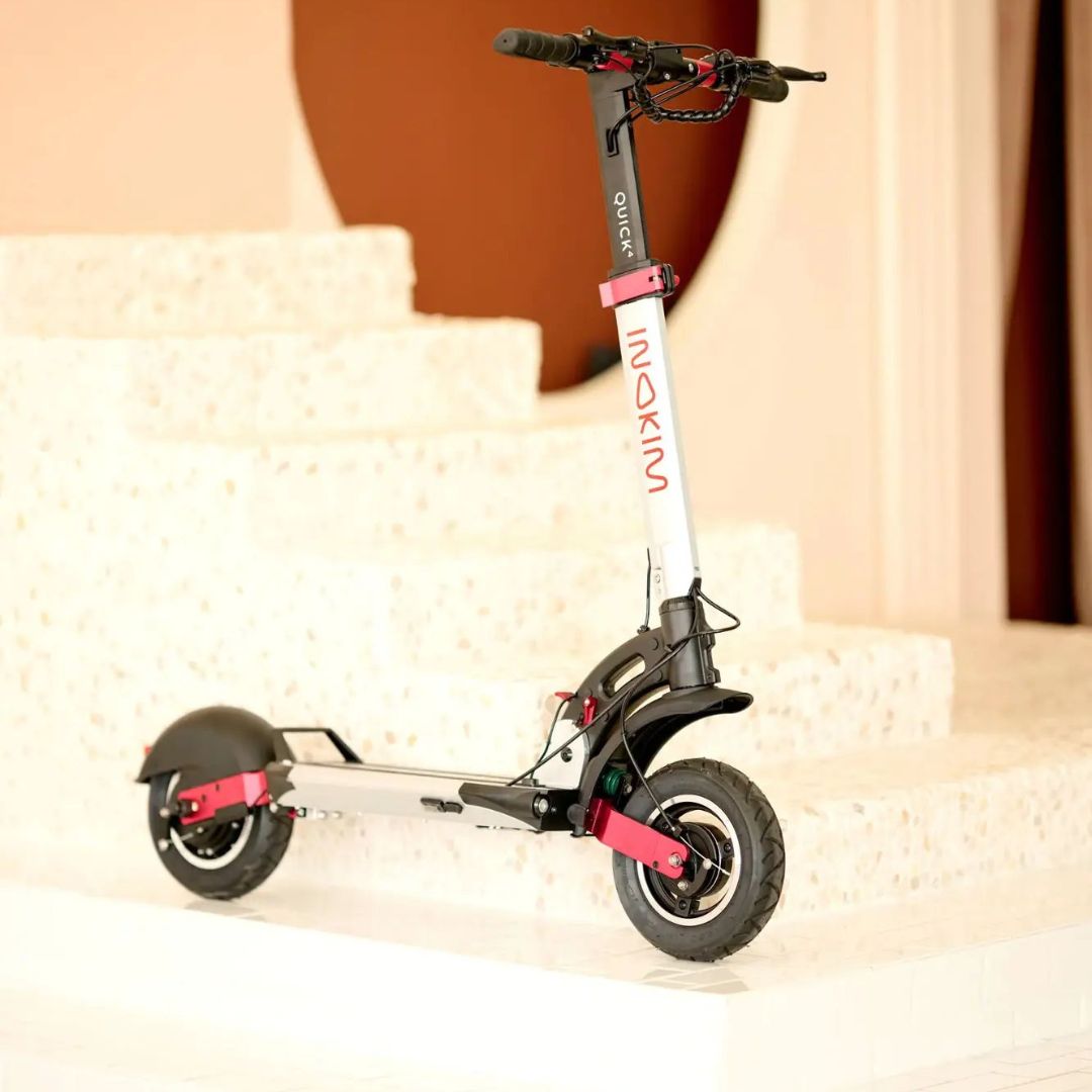 INOKIM - Quick4 Super Scooter w/44 miles Max Operating Range & 25 mph Max Speed - Silver - Excellent Condition