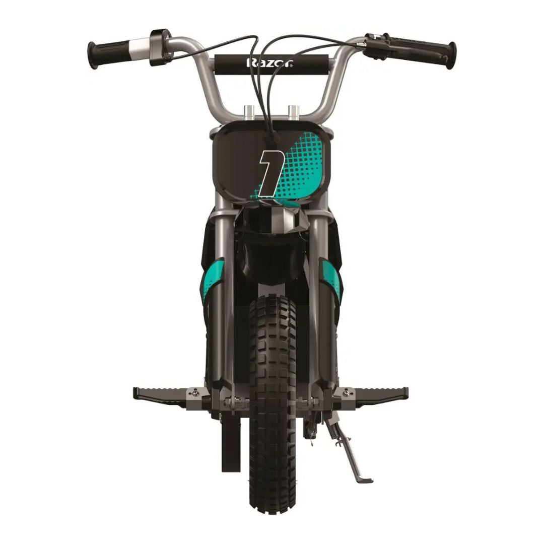 Razor - Dirt Rocket eBike MX350 w/ 7 miles Max Operating Range and 14 mph Max Speed - Teal/Black - 15128045